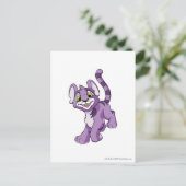 Kougra Lila Postkarte (Stehend Vorderseite)