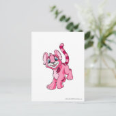 Kougra Pink Postkarte (Stehend Vorderseite)