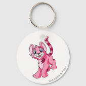 Kougra Pink Schlüsselanhänger (Vorderseite)