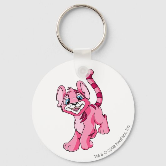 Kougra Pink Schlüsselanhänger (Vorderseite)