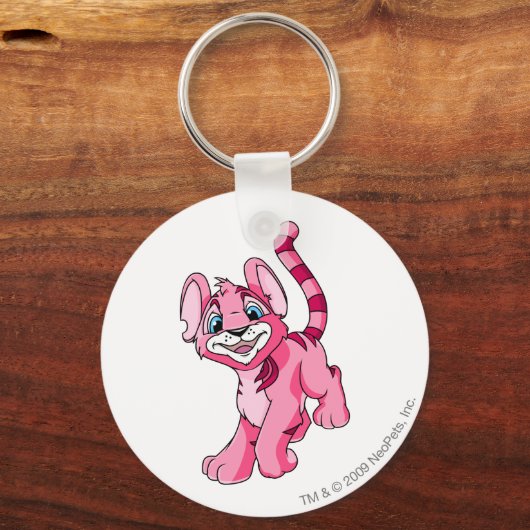 Kougra Pink Schlüsselanhänger (Vorderseite)