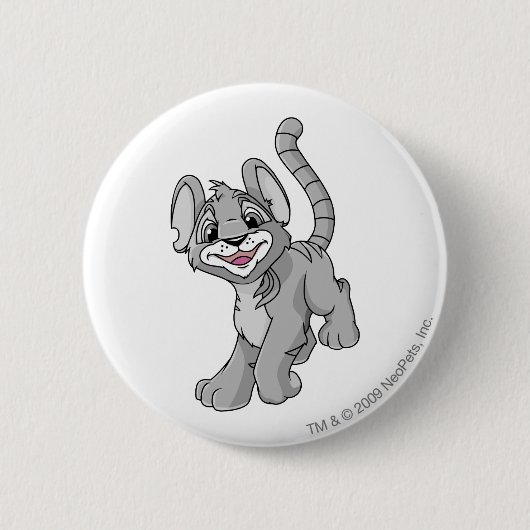 Kougra Silber Button (Vorderseite)