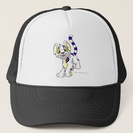 Kougra Weiß Truckerkappe (Vorderseite)