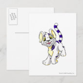 Kougra White Postkarte (Vorne/Hinten)