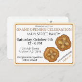 Kouign Amann Konditorei French Bakery Grand Openin Einladung (Vorne/Hinten)