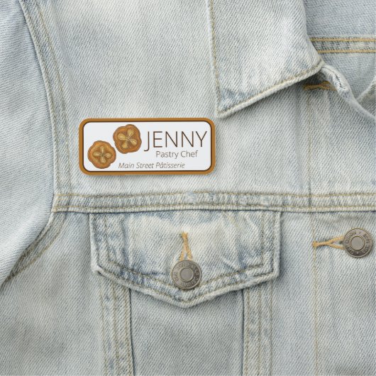 Kouign Amann Puff Konditorei Französisch Bäckerei  Namensschild (Beispiel)