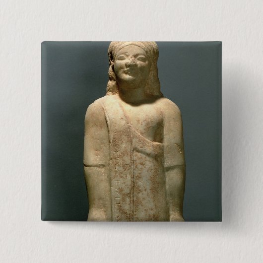 Kouros Dionysermos, Grieche, veralteter Zeitraum, Button (Vorderseite)