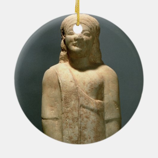 Kouros Dionysermos, Grieche, veralteter Zeitraum, Keramik Ornament (Hinten)