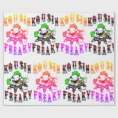 Kousin Freaky Logo Clown Geschenkpapier (Flach)