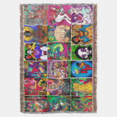 Kousin Freaky Multiple Design Decke (Vorderseite Vertikal)