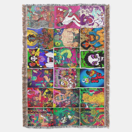 Kousin Freaky Multiple Design Decke (Vorderseite Vertikal)