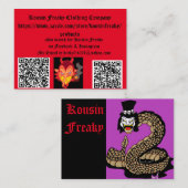 Kousin Freaky Visitenkarten Visitenkarte (Vorne/Hinten)