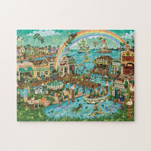 Kouta Kerplop Keys St. Patrick's Day-Feier Puzzle (Horizontal)