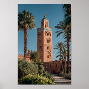 Koutoubia Moschee Marrakesch - marokkanische Archi Poster