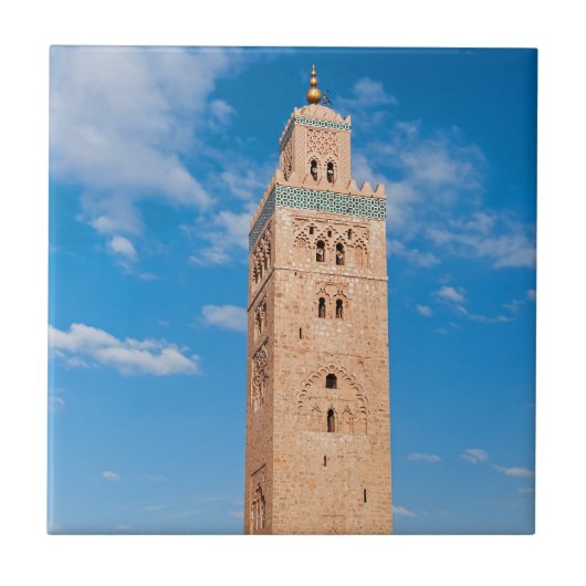 Koutoubia Moschee - Marrakesch, Marokko Fliese (Vorderseite)