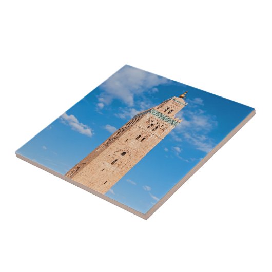 Koutoubia Moschee - Marrakesch, Marokko Fliese (Seite)