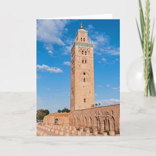 Koutoubia Moschee - Marrakesch, Marokko Karte (Vorderseite)