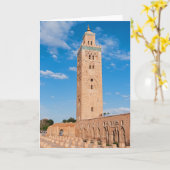 Koutoubia Moschee - Marrakesch, Marokko Karte (Gelbe Blume)