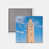 Koutoubia Moschee - Marrakesch, Marokko Magnet (Vorderseite/Rückseite)