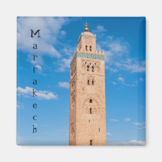 Koutoubia Moschee - Marrakesch, Marokko Magnet (Vorne)