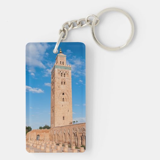 Koutoubia Moschee - Marrakesch, Marokko Schlüsselanhänger (Rückseite)