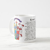 Kovach, die Geschichte, die Bedeutung und das Kaffeetasse (Vorderseite Links)