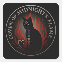 Koven des Sticker der Mitternachtsflamme