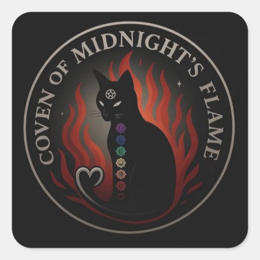 Koven des Sticker der Mitternachtsflamme (Vorderseite)