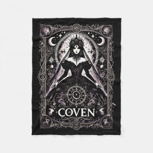 Koven gotische Hexe Junggesellinnenabschied pagani Fleecedecke