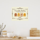 Kowalski Bäckerei - Baby Nifflers Poster (Küche)