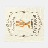 Kowalski Bäckerei - Bowtruckle Fleecedecke (Vorderseite (Horizontal))