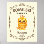 Kowalski Bäckerei Fwooper Poster (Vorne)