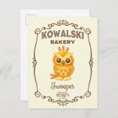 Kowalski Bäckerei Fwooper Postkarte (Vorne/Hinten)