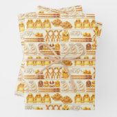 Kowalski Bäckerei Leckereien Muster Geschenkpapier Set (Beispiel)
