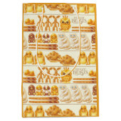 Kowalski Bäckerei Leckereien Muster Mittlere Geschenktüte (Vorderseite)