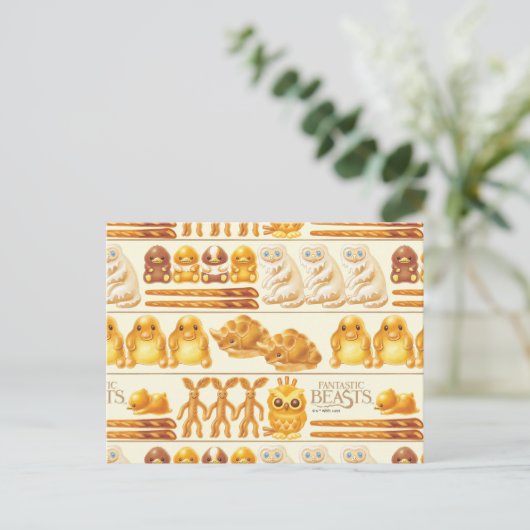 Kowalski Bäckerei Leckereien Muster Postkarte (Stehend Vorderseite)