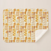 Kowalski Bäckerei Leckereien Muster Sherpadecke (Vorderseite (Horizontal))