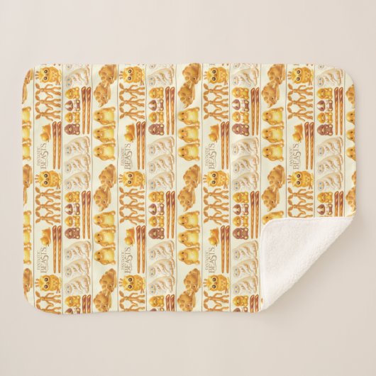 Kowalski Bäckerei Leckereien Muster Sherpadecke (Vorderseite (Horizontal))