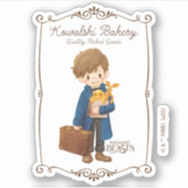 Kowalski Bäckerei - Newt Scamander Aufkleber (Vorderseite)