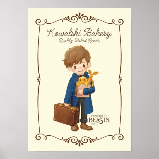 Kowalski Bäckerei - Newt Scamander Poster (Vorne)