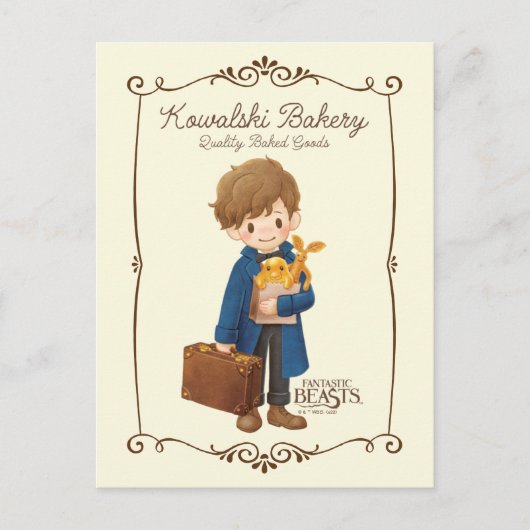 Kowalski Bäckerei - Newt Scamander Postkarte (Vorderseite)