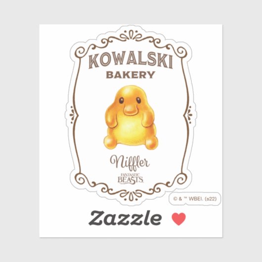 Kowalski Bäckerei - Niffler Aufkleber (Blatt)