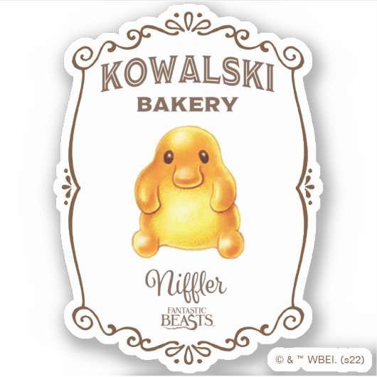 Kowalski Bäckerei - Niffler Aufkleber (Vorderseite)