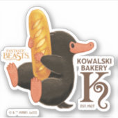 Kowalski Bäckerei - Niffler mit Brot Aufkleber (Vorderseite)