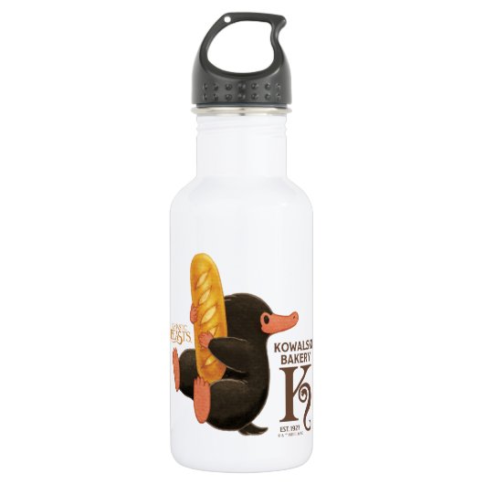 Kowalski Bäckerei - Niffler mit Brot Edelstahlflasche (Vorderseite)