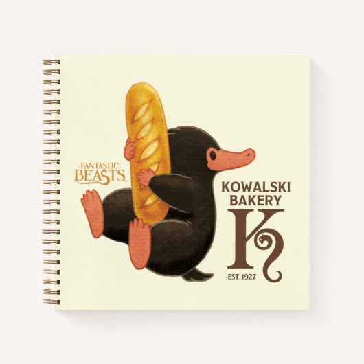 Kowalski Bäckerei - Niffler mit Brot Notizblock (Vorderseite)