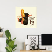 Kowalski Bäckerei - Niffler mit Brot Poster (Heimbüro)