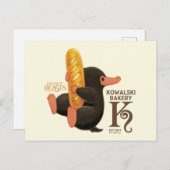 Kowalski Bäckerei - Niffler mit Brot Postkarte (Vorne/Hinten)