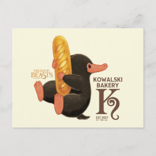 Kowalski Bäckerei - Niffler mit Brot Postkarte