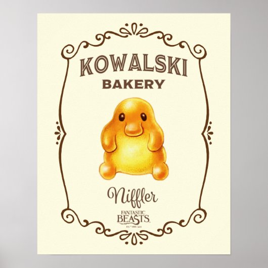 Kowalski Bäckerei - Niffler Poster (Vorne)